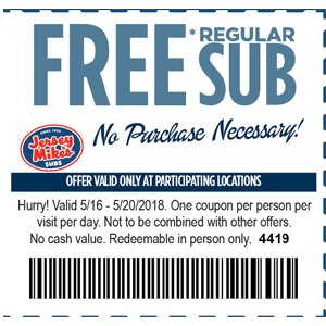 Eat a FREE Sub and Support ISF 