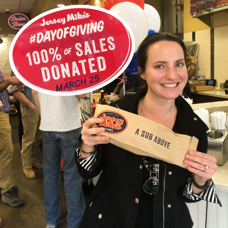 Jersey Mike's Month of Giving Isabella Santos Foundation